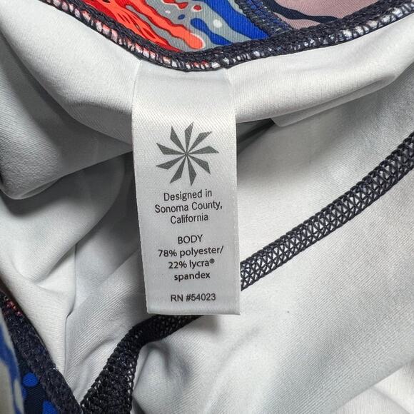 Athleta Lava Sonar Capri Leggings SIZE S Multicolor Cropped Yoga Pants - Picture 4 of 12